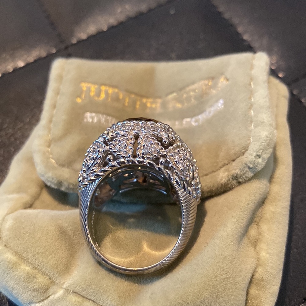 Judith Ripka Stirling silver ring - Picture 5 of 5